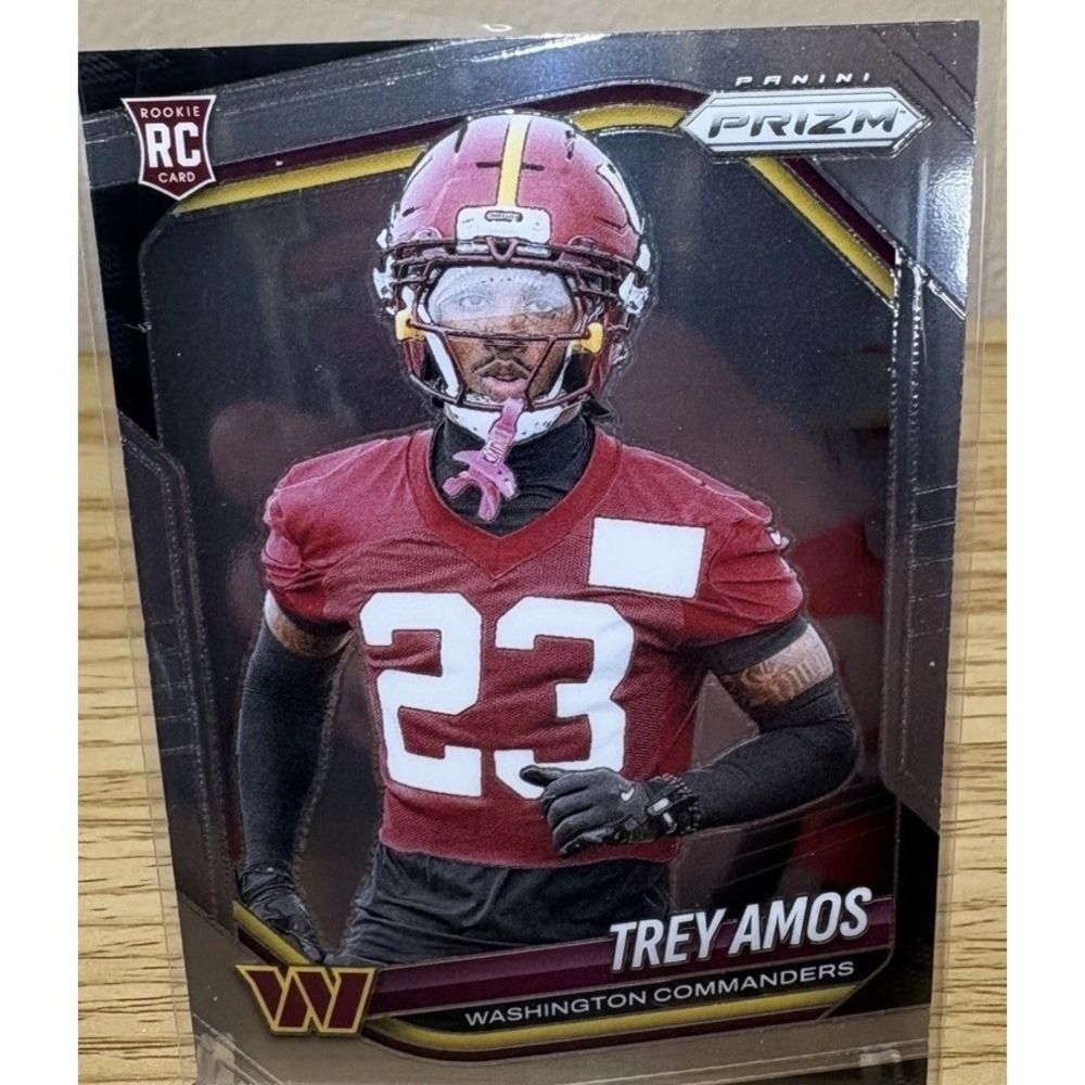 2025 Panini Prizm Rookie Trey Amos #400 Washington Commanders NFL‎ Card